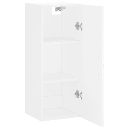 Wall Mounted Cabinet White 34,5x34x90 cm Engineered Wood