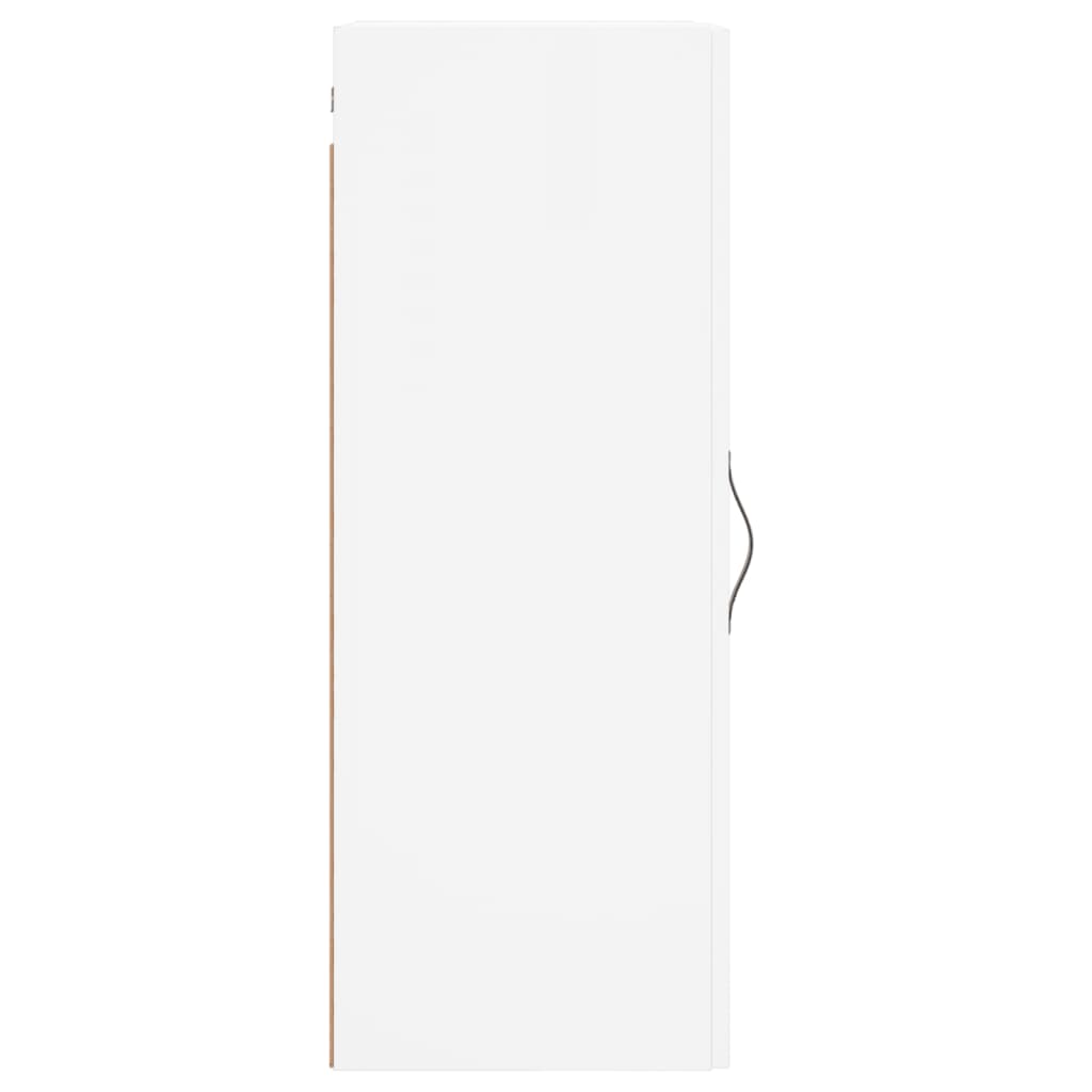 Wall Mounted Cabinet White 34,5x34x90 cm Engineered Wood