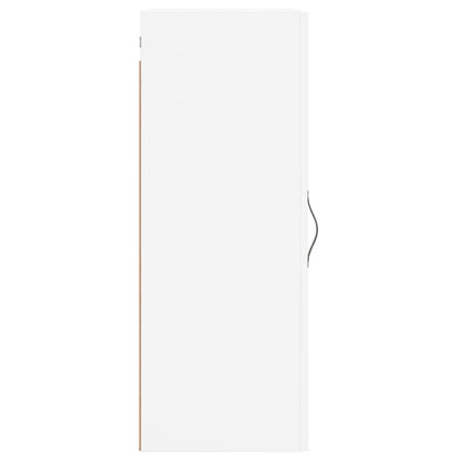Wall Mounted Cabinet White 34,5x34x90 cm Engineered Wood