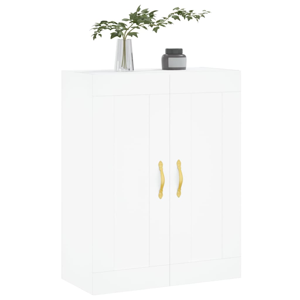Wall Mounted Cabinet White 69,5x34x90 cm Engineered Wood