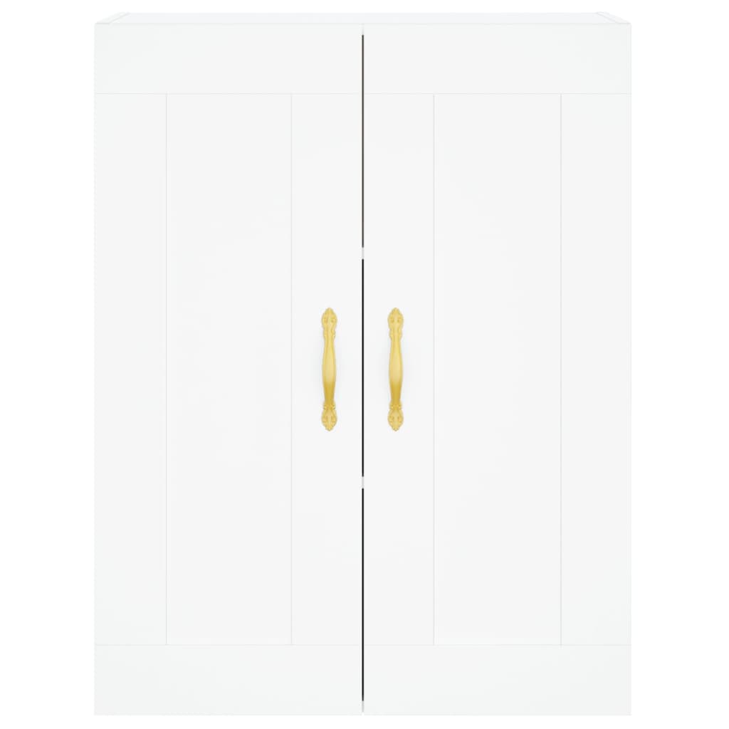 Wall Mounted Cabinet White 69,5x34x90 cm Engineered Wood