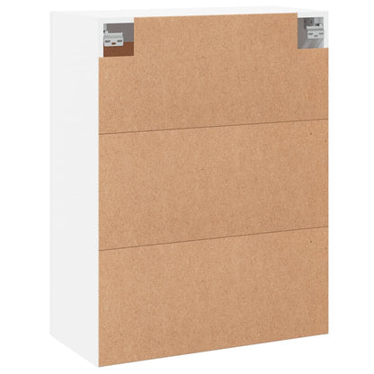 Wall Mounted Cabinet White 69,5x34x90 cm Engineered Wood