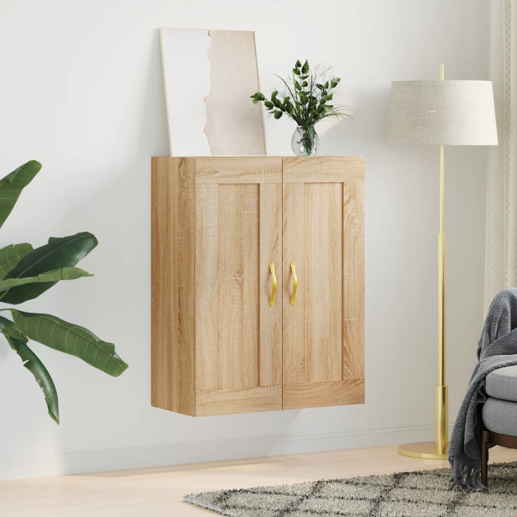 Wall Mounted Cabinet Sonoma Oak 69,5x34x90 cm Engineered Wood