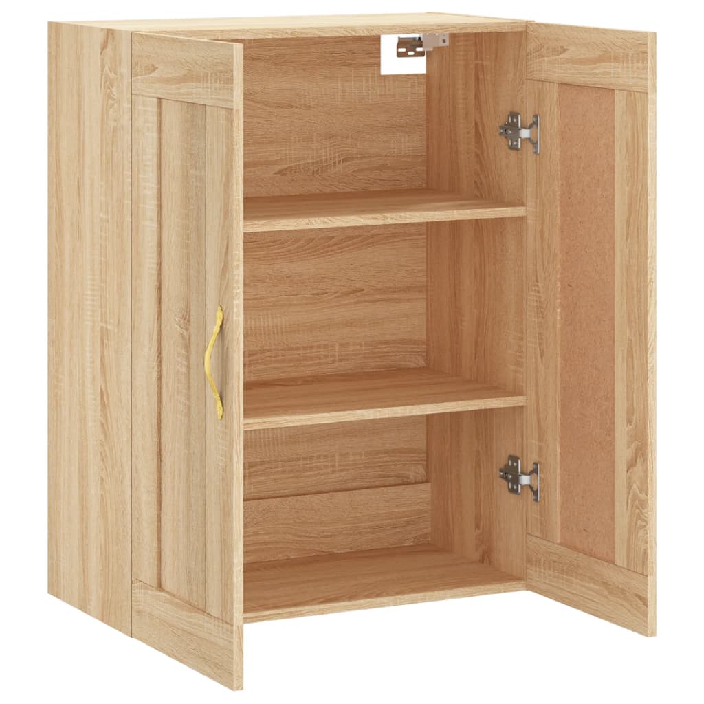 Wall Mounted Cabinet Sonoma Oak 69,5x34x90 cm Engineered Wood