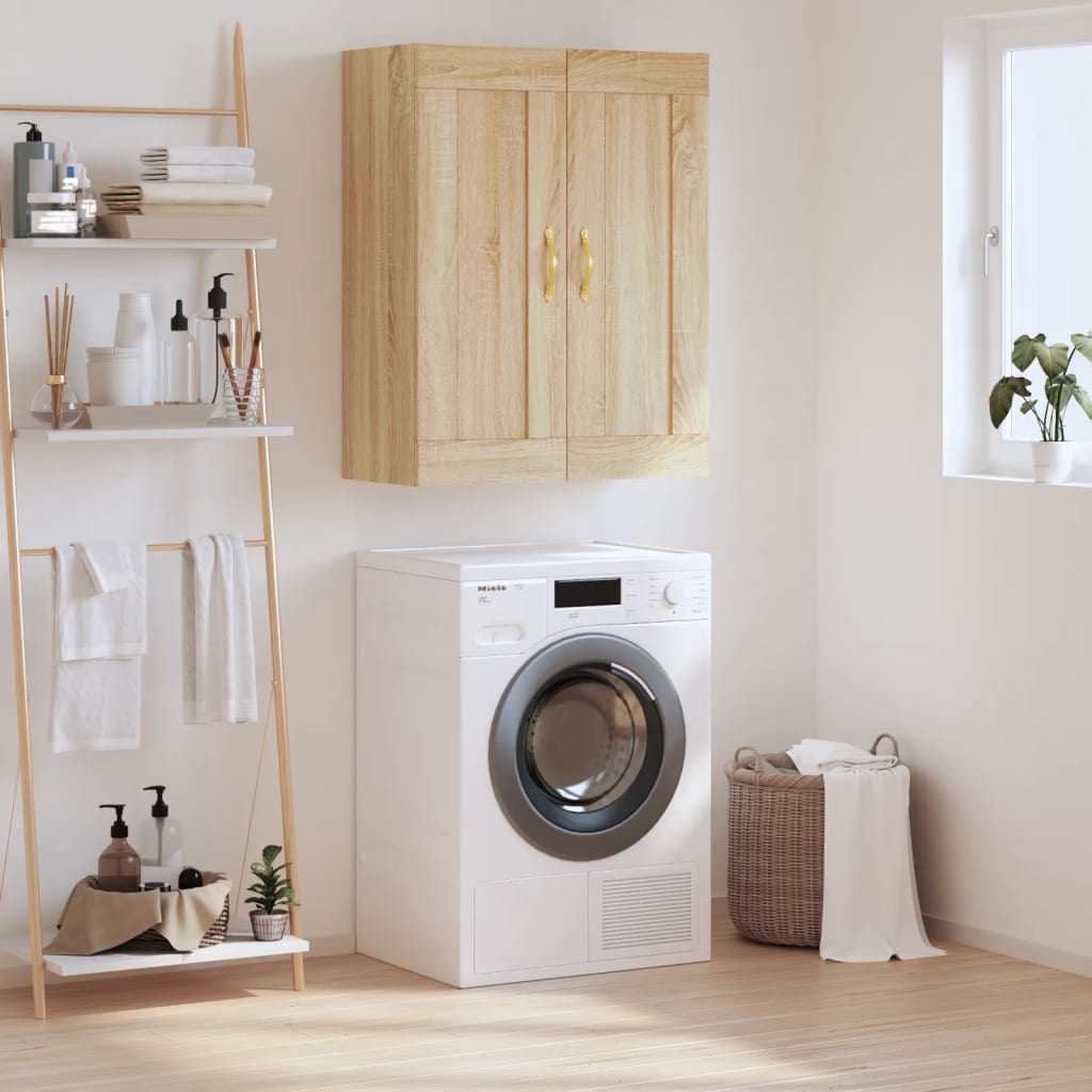 Wall Mounted Cabinet Sonoma Oak 69,5x34x90 cm Engineered Wood