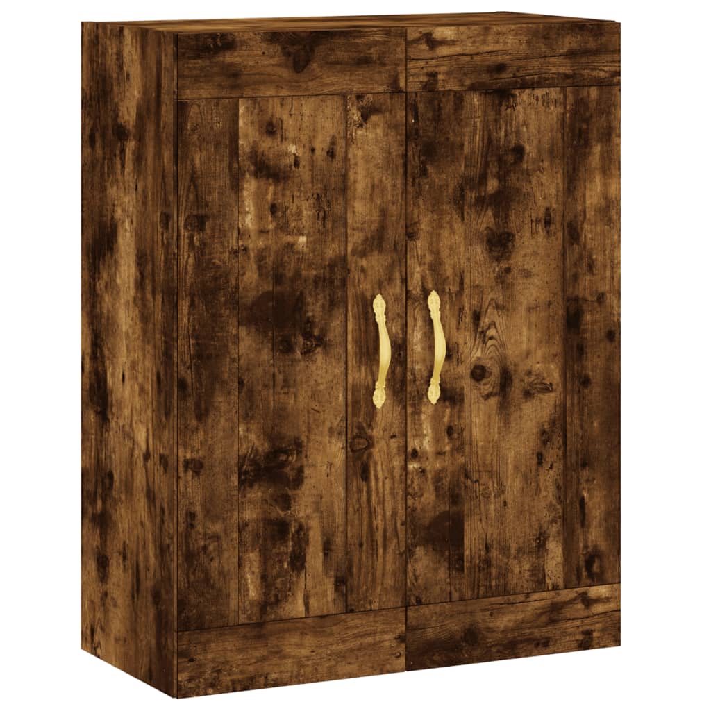 Wall Mounted Cabinet Smoked Oak 69,5x34x90 cm Engineered Wood