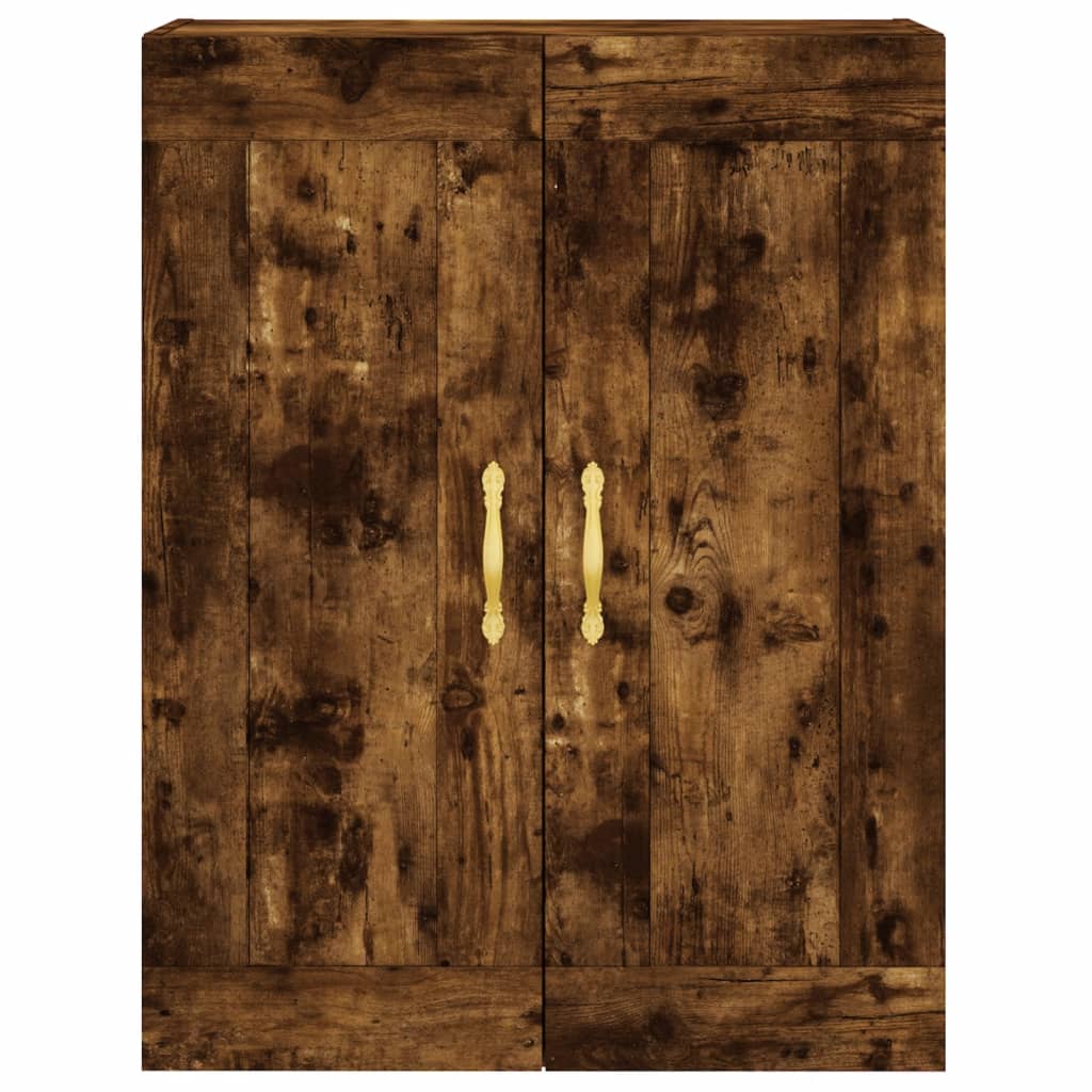 Wall Mounted Cabinet Smoked Oak 69,5x34x90 cm Engineered Wood