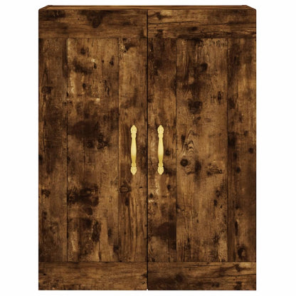 Wall Mounted Cabinet Smoked Oak 69,5x34x90 cm Engineered Wood