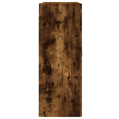 Wall Mounted Cabinet Smoked Oak 69,5x34x90 cm Engineered Wood