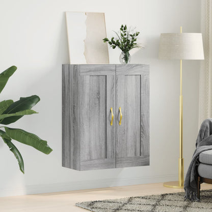 Wall Mounted Cabinet Grey Sonoma 69,5x34x90 cm Engineered Wood