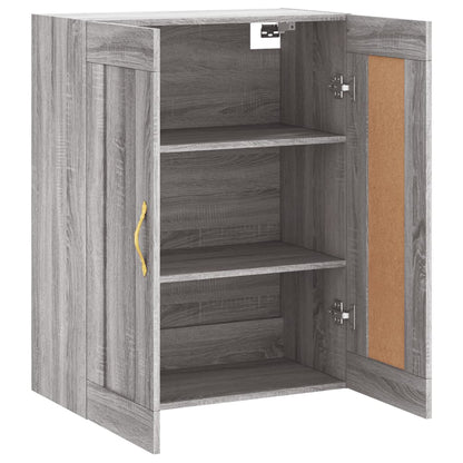 Wall Mounted Cabinet Grey Sonoma 69,5x34x90 cm Engineered Wood