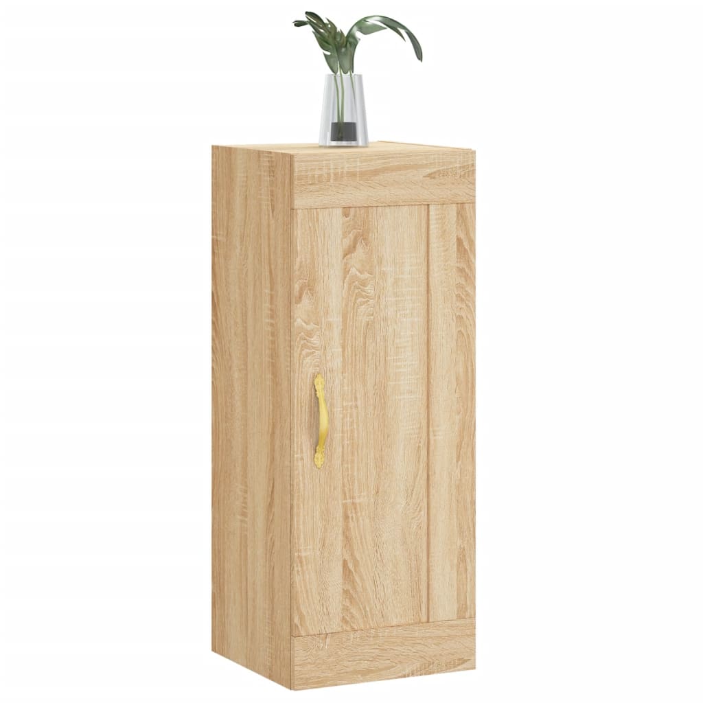Wall Mounted Cabinet Sonoma Oak 34.5x34x90 cm Engineered Wood