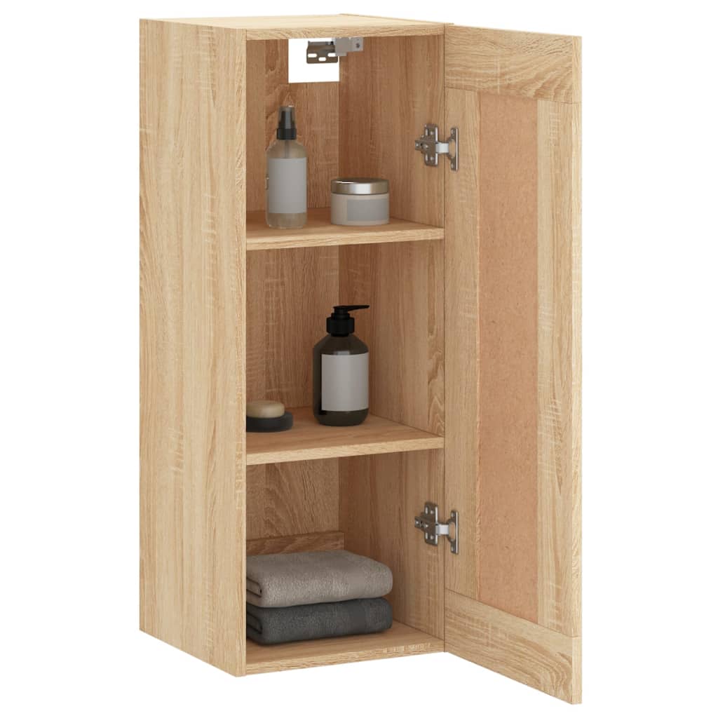 Wall Mounted Cabinet Sonoma Oak 34.5x34x90 cm Engineered Wood