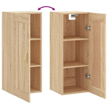 Wall Mounted Cabinet Sonoma Oak 34.5x34x90 cm Engineered Wood