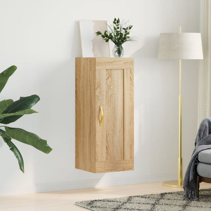 Wall Mounted Cabinet Sonoma Oak 34.5x34x90 cm Engineered Wood