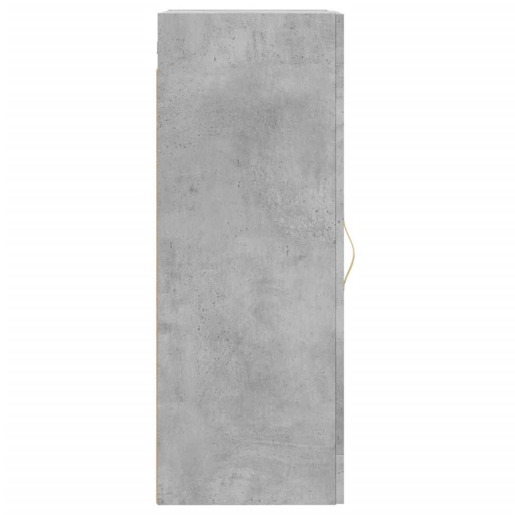 Wall Mounted Cabinet Concrete Grey 34.5x34x90 cm Engineered Wood