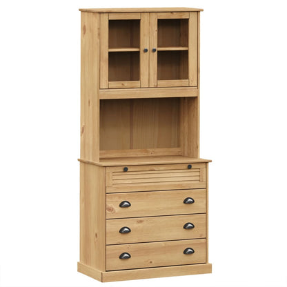 Highboard "VIGO" 80x40x176 cm Solid Wood Pine