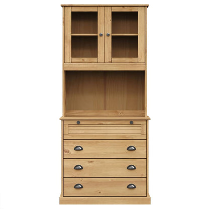 Highboard "VIGO" 80x40x176 cm Solid Wood Pine