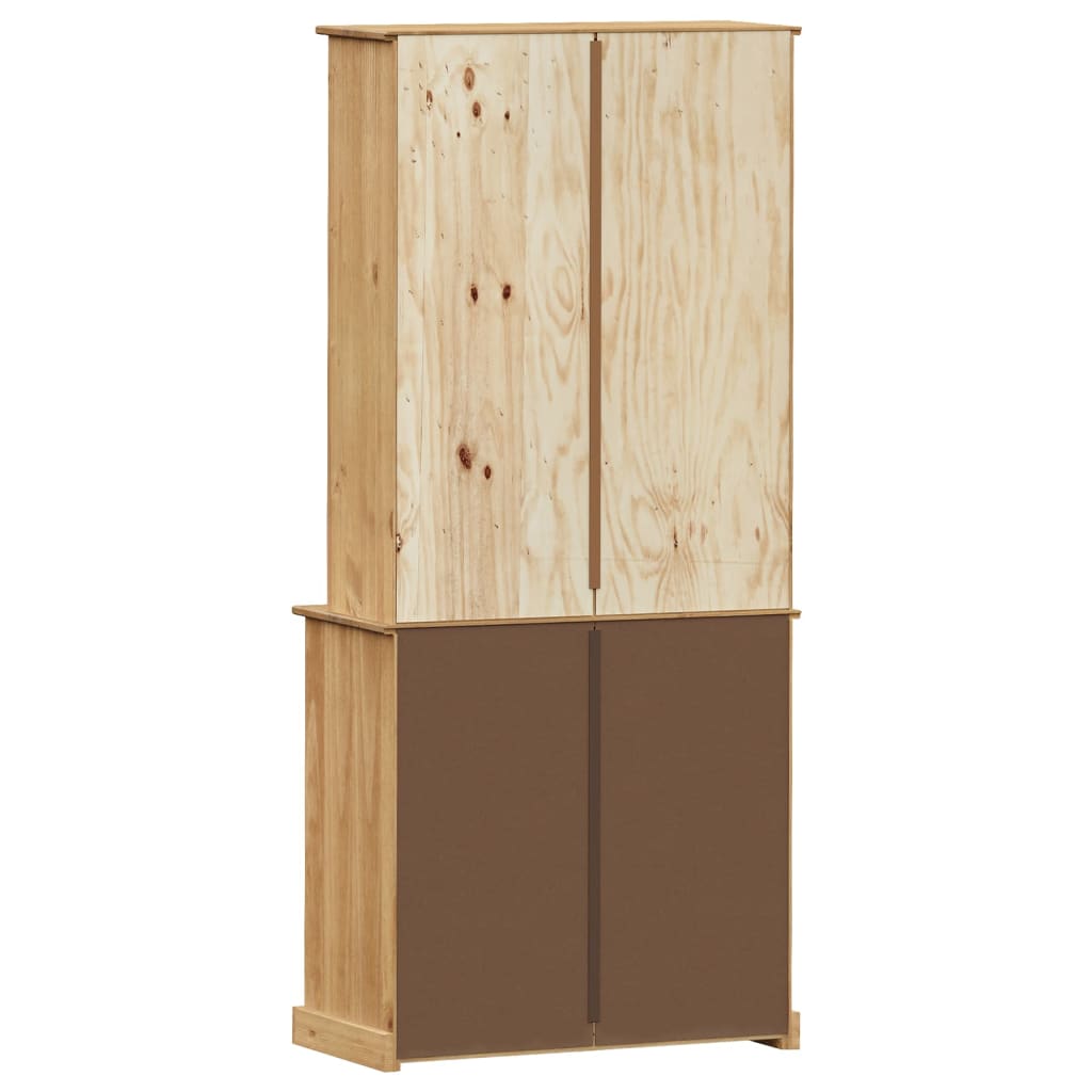 Highboard "VIGO" 80x40x176 cm Solid Wood Pine
