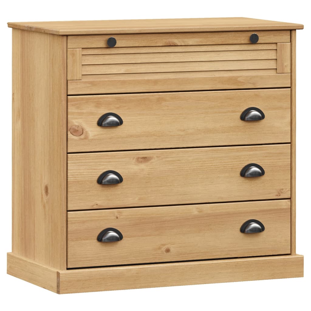 Highboard "VIGO" 80x40x176 cm Solid Wood Pine