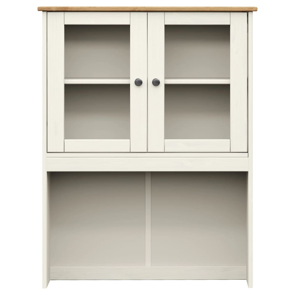 Highboard VIGO White 80x40x176 cm Solid Wood Pine