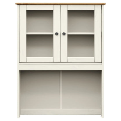 Highboard VIGO White 80x40x176 cm Solid Wood Pine