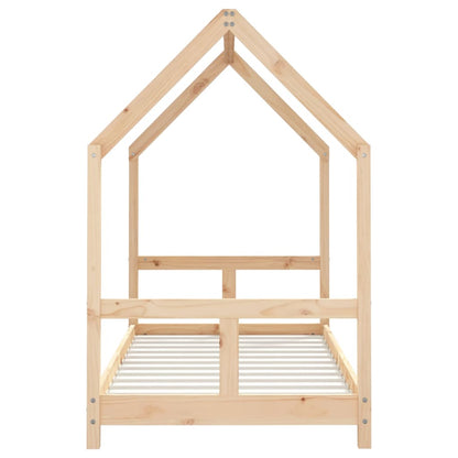 Kids Bed Frame 80x160 cm Solid Wood Pine