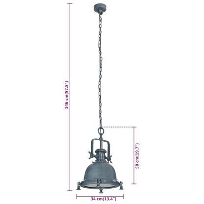 Pendant Lighting 34x34x146 cm Aluminium