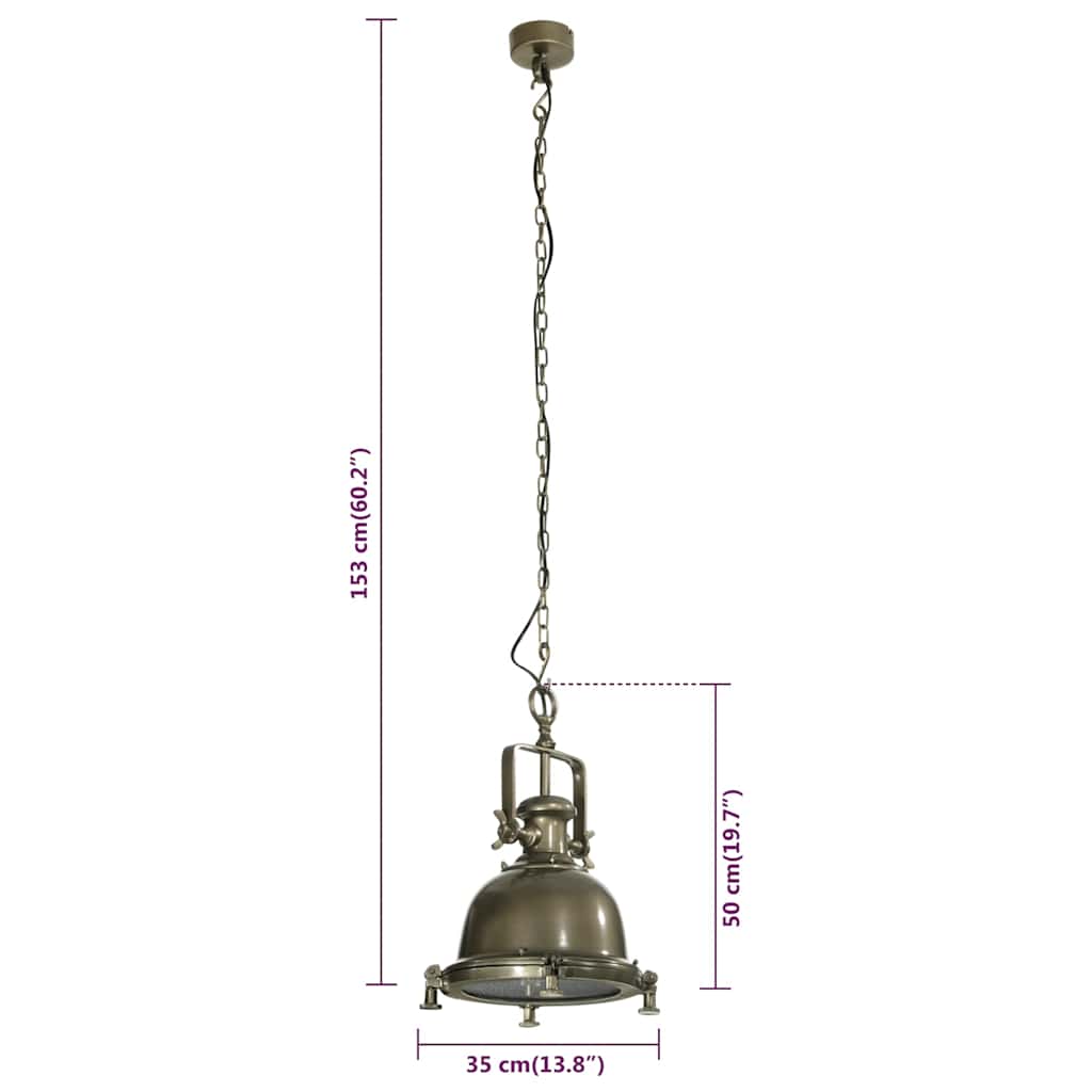 Pendant Lighting 35x35x153 cm Aluminium