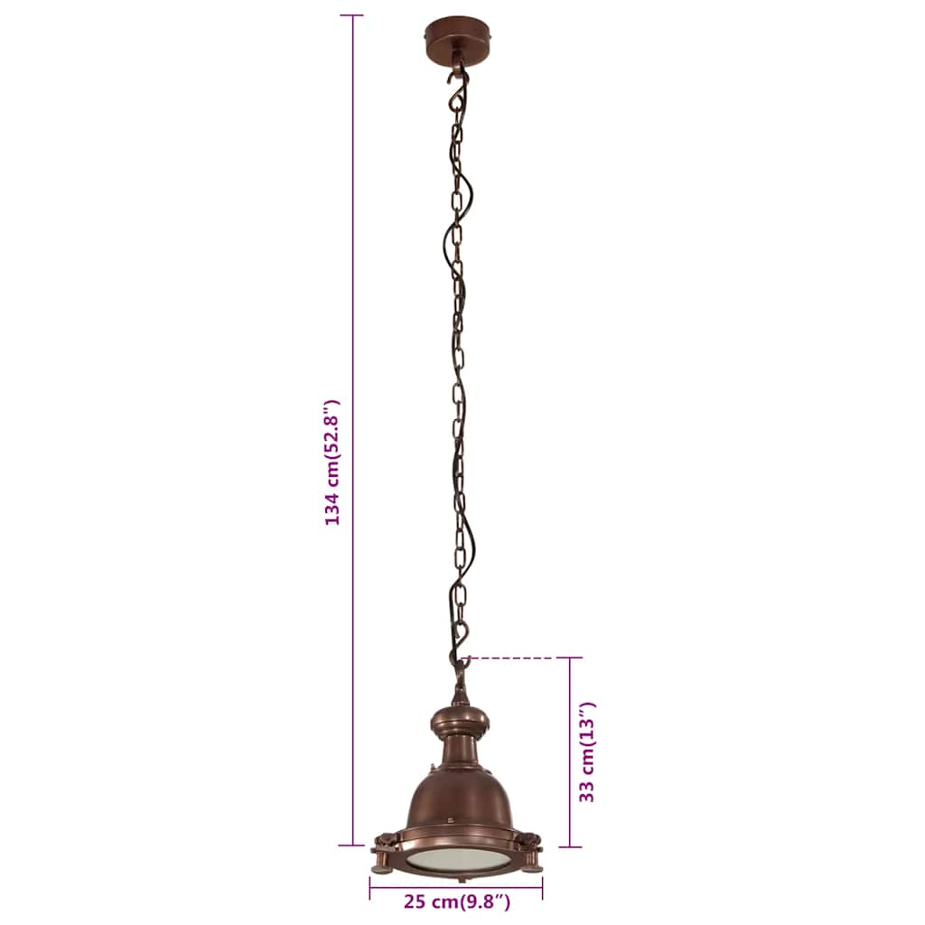 Pendant Lighting 25x25x134 cm Aluminium