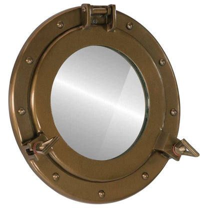  Porthole Mirror Wall Hanging Ø30 cm Aluminium and Glass