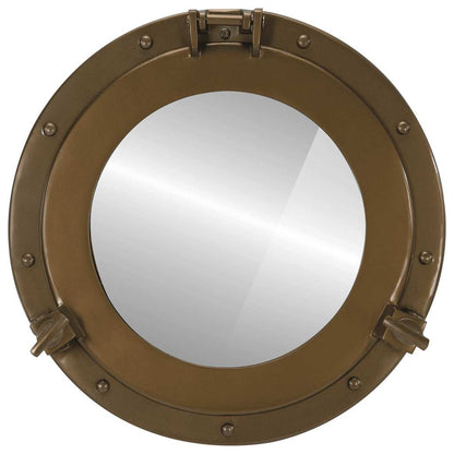  Porthole Mirror Wall Hanging Ø38 cm Aluminium and Glass