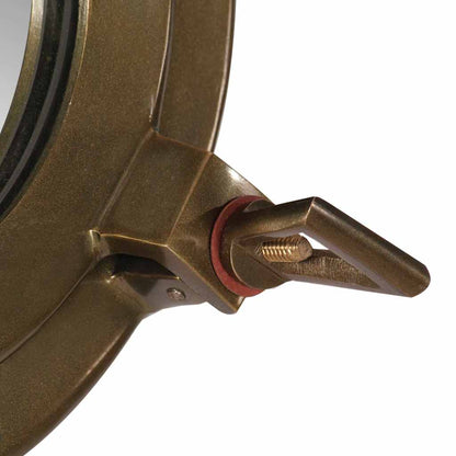  Porthole Mirror Wall Hanging Ø38 cm Aluminium and Glass