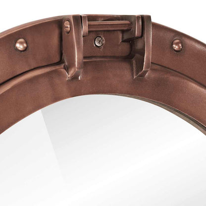  Porthole Mirror Wall Hanging Ø50 cm Aluminium and Glass