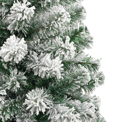 Artificial Hinged Christmas Tree with Flocked Snow 240 cm
