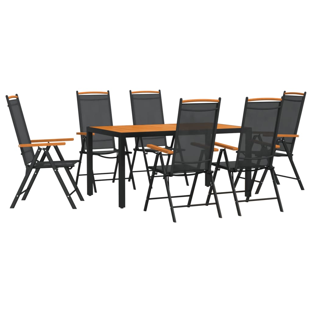 Garden Dining Set | Black and brown