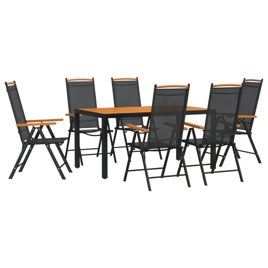 Garden Dining Set | Black and brown
