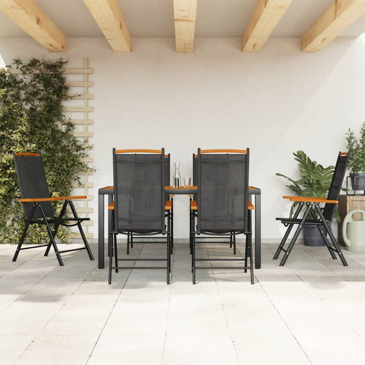 Garden Dining Set | Black and brown