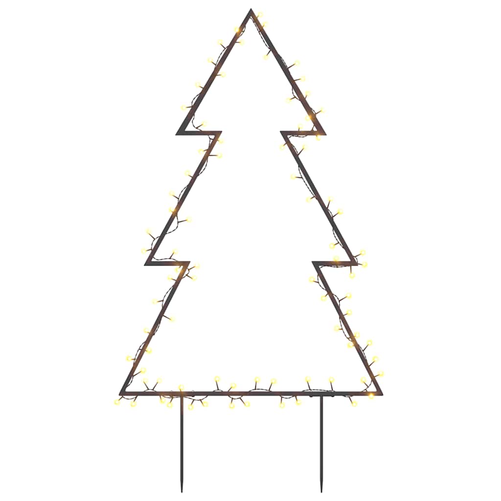 Christmas Light Decoration with Spikes Tree 80 LEDs 60 cm