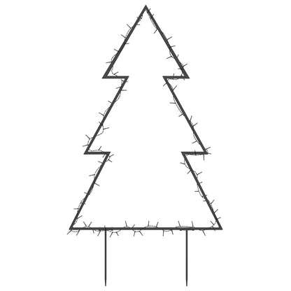 Christmas Light Decoration with Spikes Tree 80 LEDs 60 cm