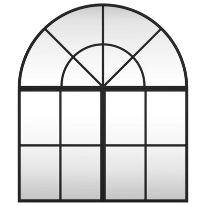 Wall Mirror Black 60x70 cm Arch Iron