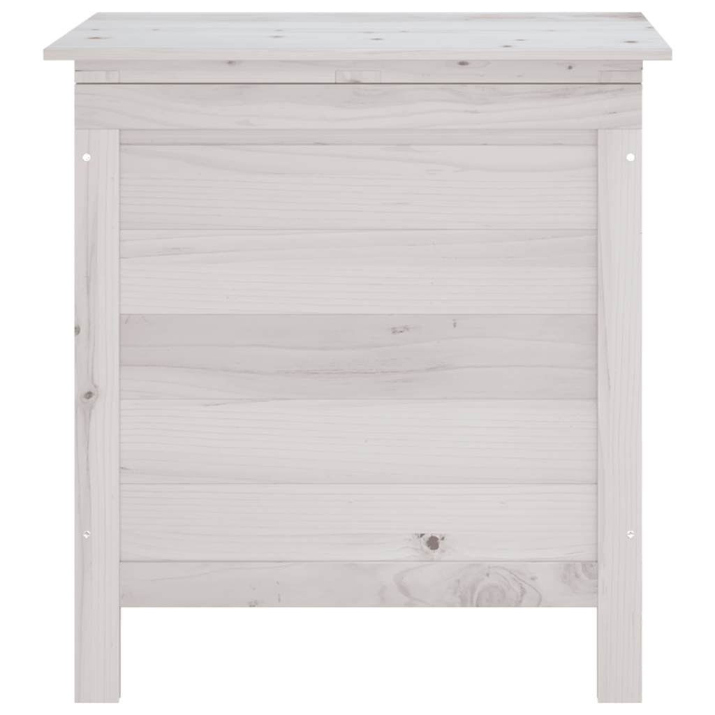 Garden Storage Box White 50x49x56,5 cm Solid Wood Fir