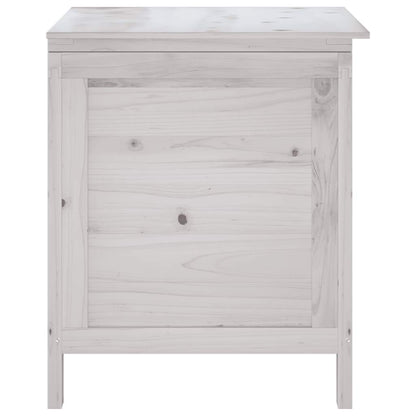 Garden Storage Box White 50x49x56,5 cm Solid Wood Fir