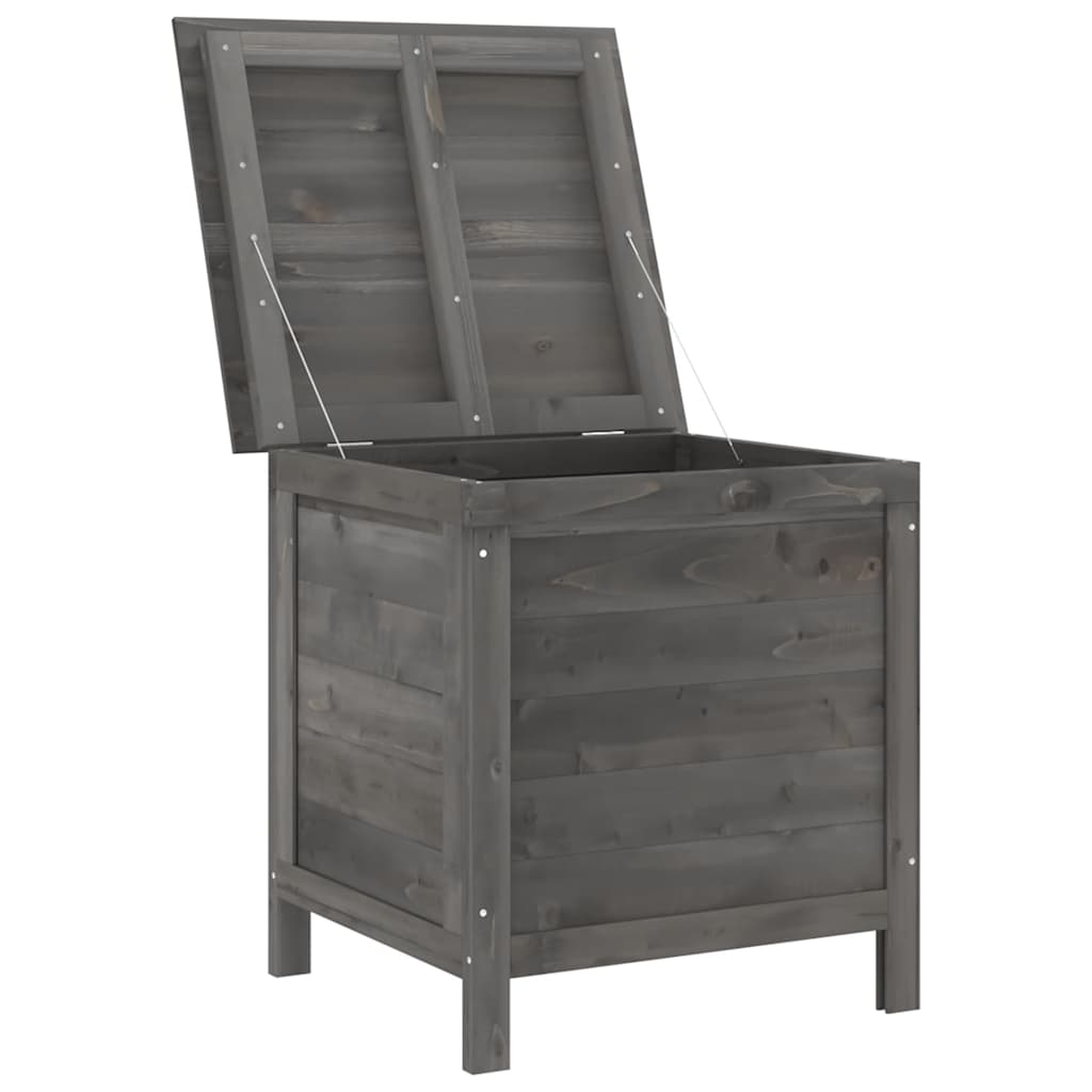 Garden Storage Box Anthracite 50x49x56,5 cm Solid Wood Fir