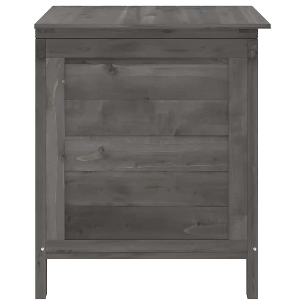 Garden Storage Box Anthracite 50x49x56,5 cm Solid Wood Fir