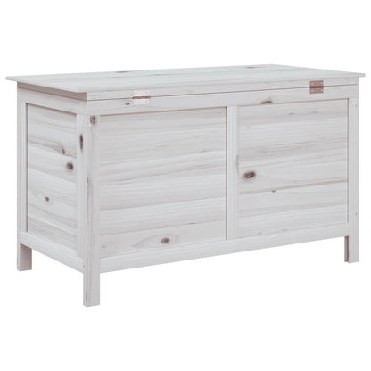 Garden Storage Box White 99x49,5x58,5 cm Solid Wood Fir