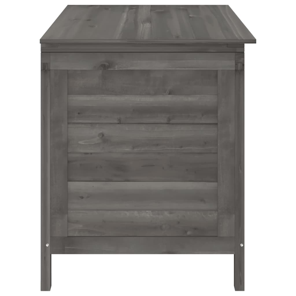 Garden Storage Box Anthracite 99x49,5x58,5 cm Solid Wood Fir