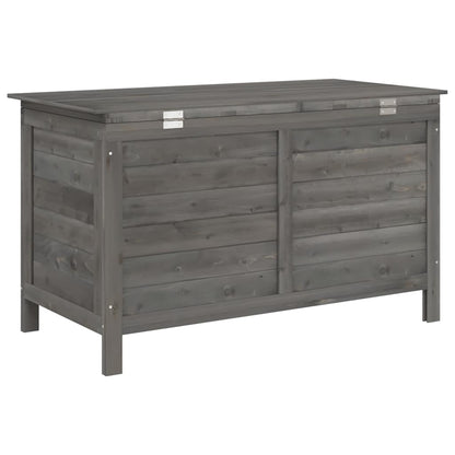 Garden Storage Box Anthracite 99x49,5x58,5 cm Solid Wood Fir