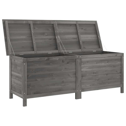 Garden Storage Box Anthracite 150x50x56.5 cm Solid Wood Fir
