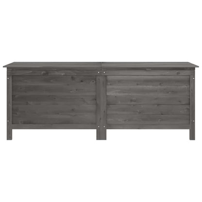 Garden Storage Box Anthracite 150x50x56.5 cm Solid Wood Fir